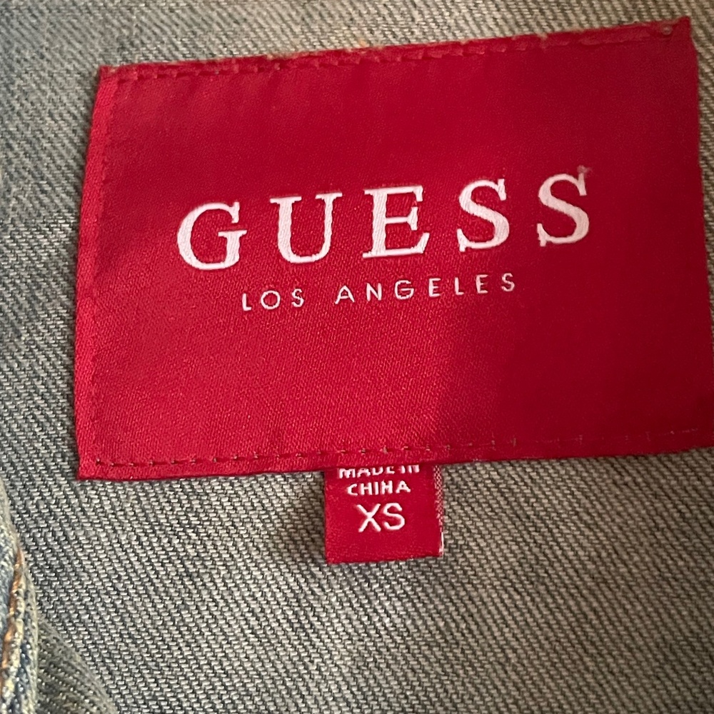 Guess distressed denim jacket Extra Small